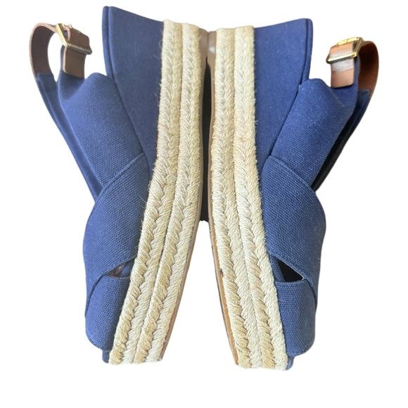 Tory Burch Blue Slingback Sandals - Picture 6 of 8